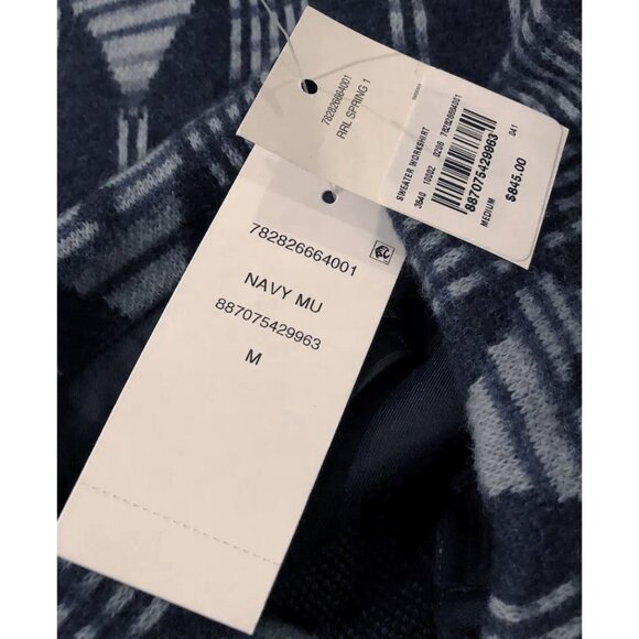 NEW $845 RRL Ralph Lauren Southwestern Shirt Jacket! Medium  Heavy Wool Cashmere - Picture 5 of 5